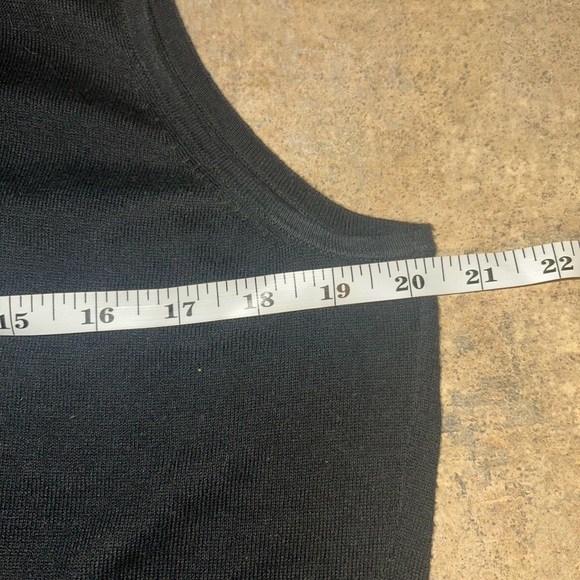 Lauren Ralph Lauren shirt - black 100% cotton sleeveless lightweight sweater - Picture 8 of 9